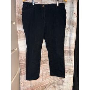 CHICOS SO SLIMMING  BLACK JEANS SIZE 12/M